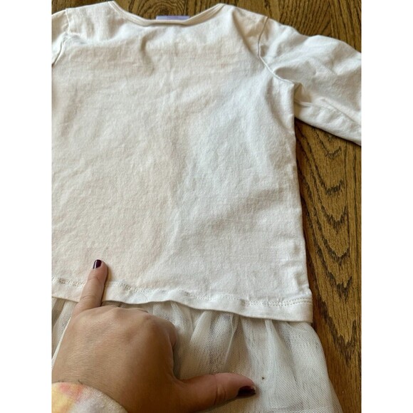 Hanna Andersson Girls Long Sleeve Tulle Snowflake Winter Top Sz 110 Size 5 GUC - Picture 6 of 8